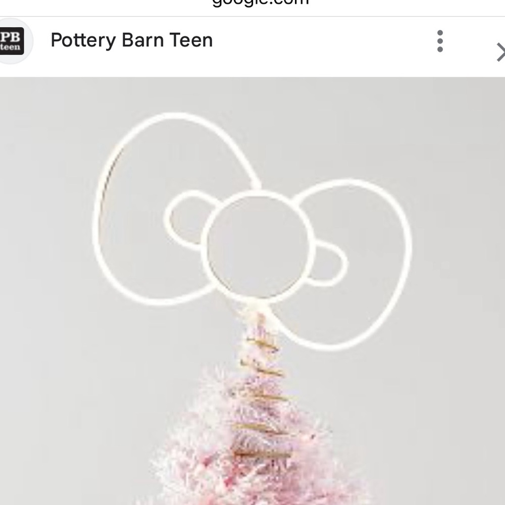 Potter Barn Teen Hello kitty LED tree topper